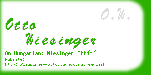 otto wiesinger business card